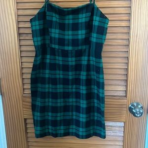 Forever 21 Plaid Green Dress